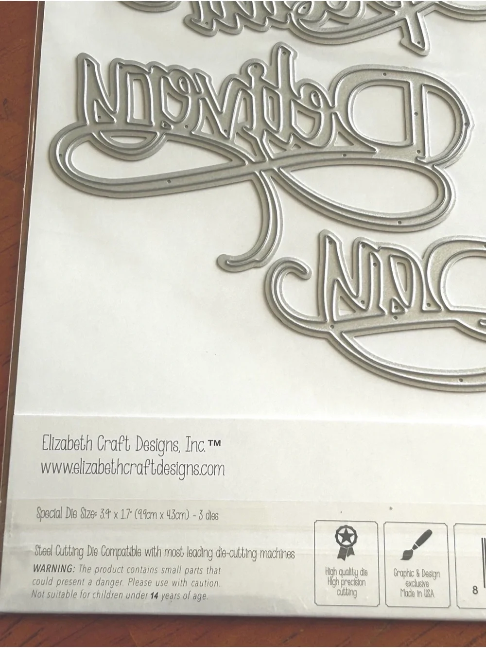 NWWT Elizabeth Craft Designs Special Delivery Day Steel Cutting Die 1559